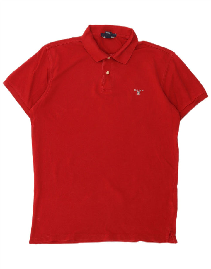 Polo aderente da uomo GANT grande rossa in cotone