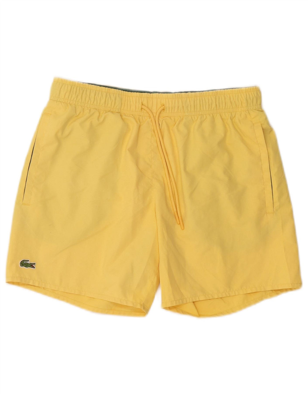 Pantaloncini da bagno da donna Lacoste UK 10 Small Giallo Poliestere