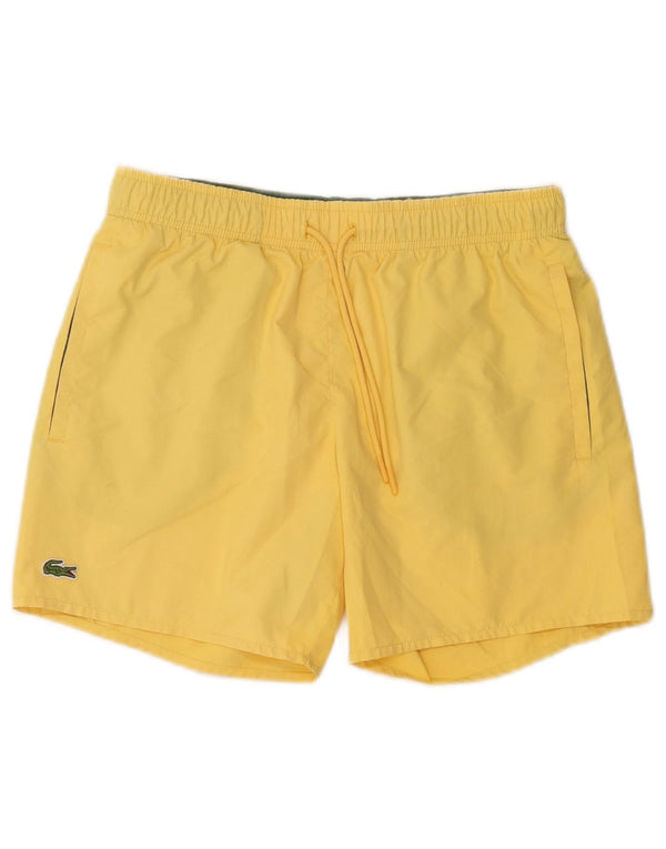Pantaloncini da bagno da donna Lacoste UK 10 Small Giallo Poliestere