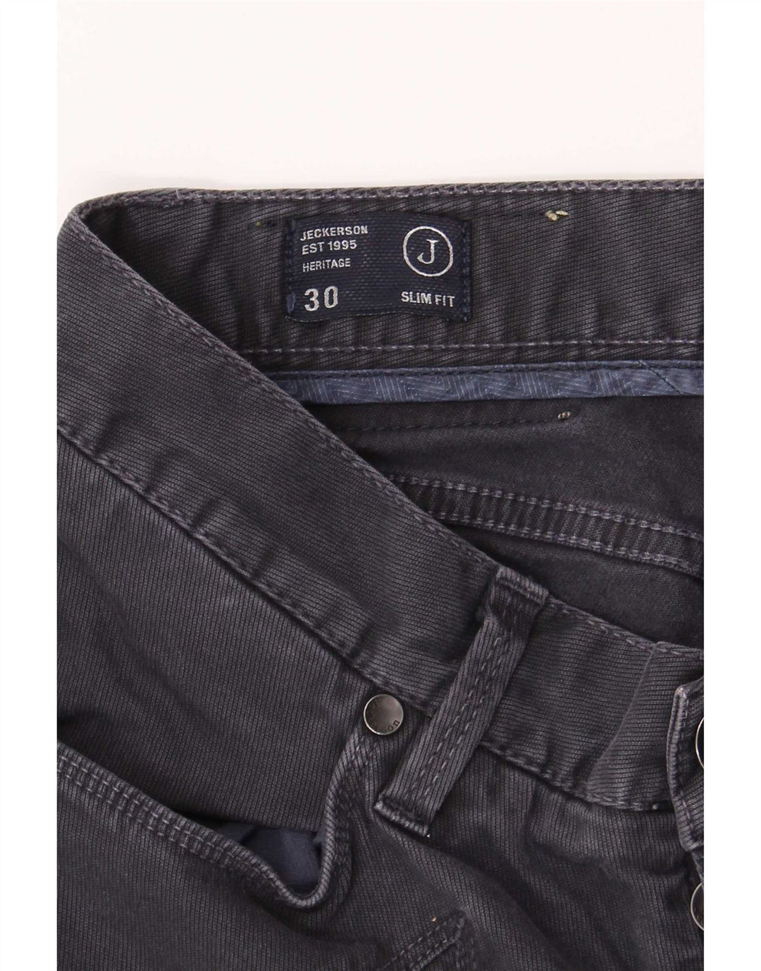 Jeans slim da uomo Jeckerson W30 L31 cotone grigio
