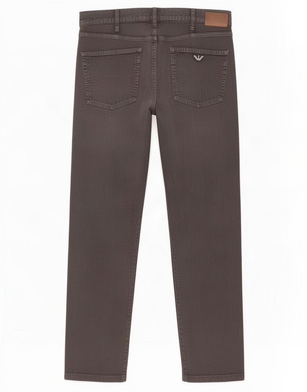Pantaloni casual dritti da uomo Armani W34 L28 Grigi