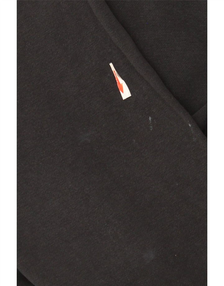 Felpa con cappuccio da uomo Nike, cotone medio nero