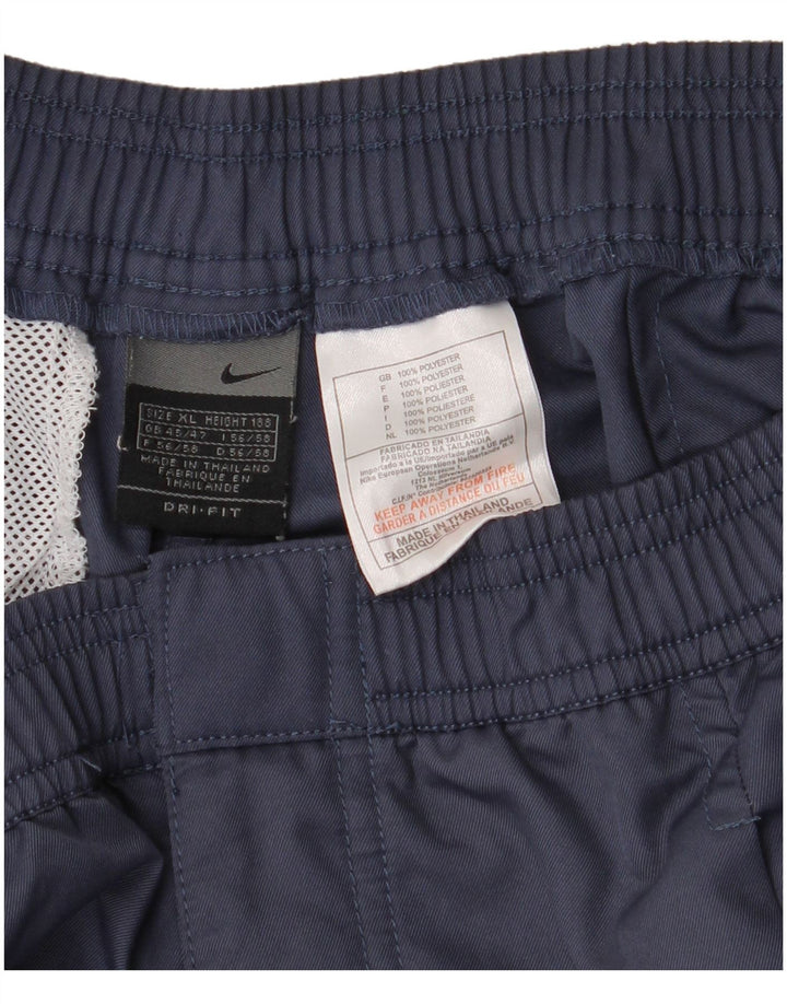 Pantaloncini chino con pegged NIKE Dri Fit da uomo UK 45/47 XL W38 poliestere blu navy