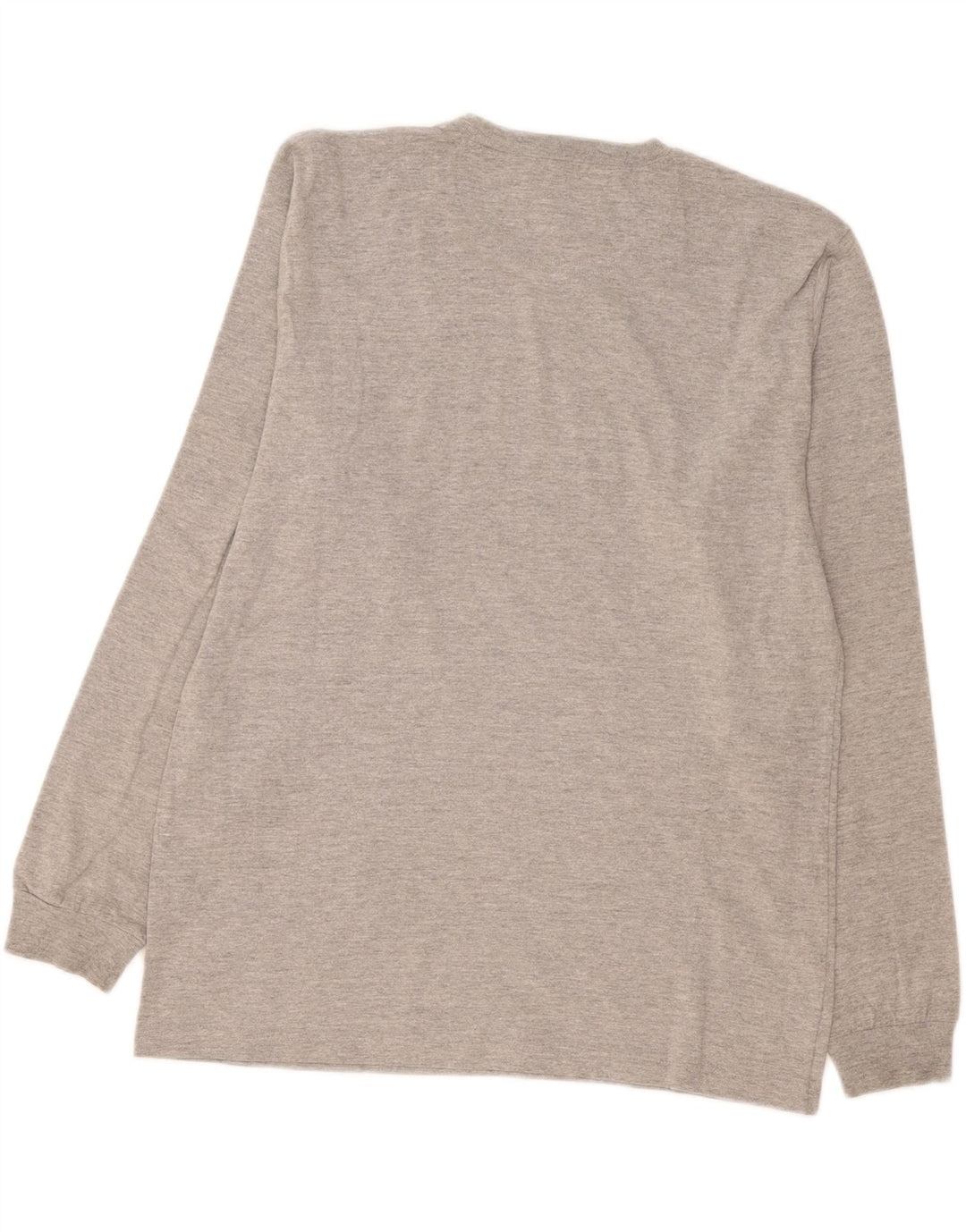 Champion Top da uomo a maniche lunghe in cotone mélange grigio grande