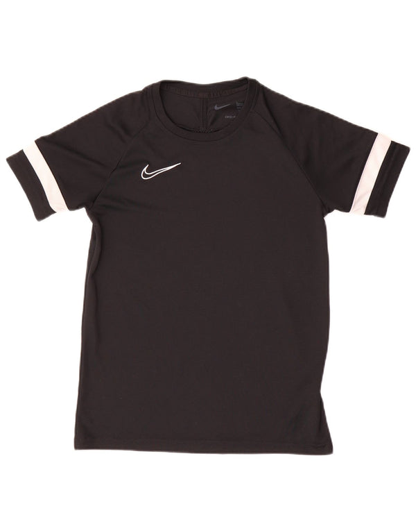 T-shirt da ragazzo Nike Dri Fit Top 12-13 anni Large in poliestere color block nero