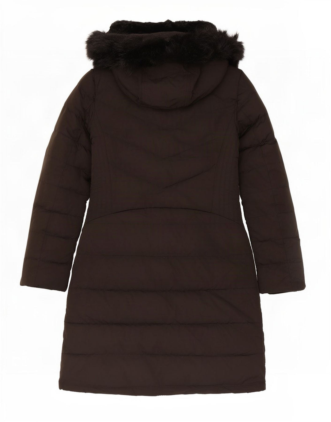 Cappotto imbottito con cappuccio da donna Zara UK 12 medio poliestere nero