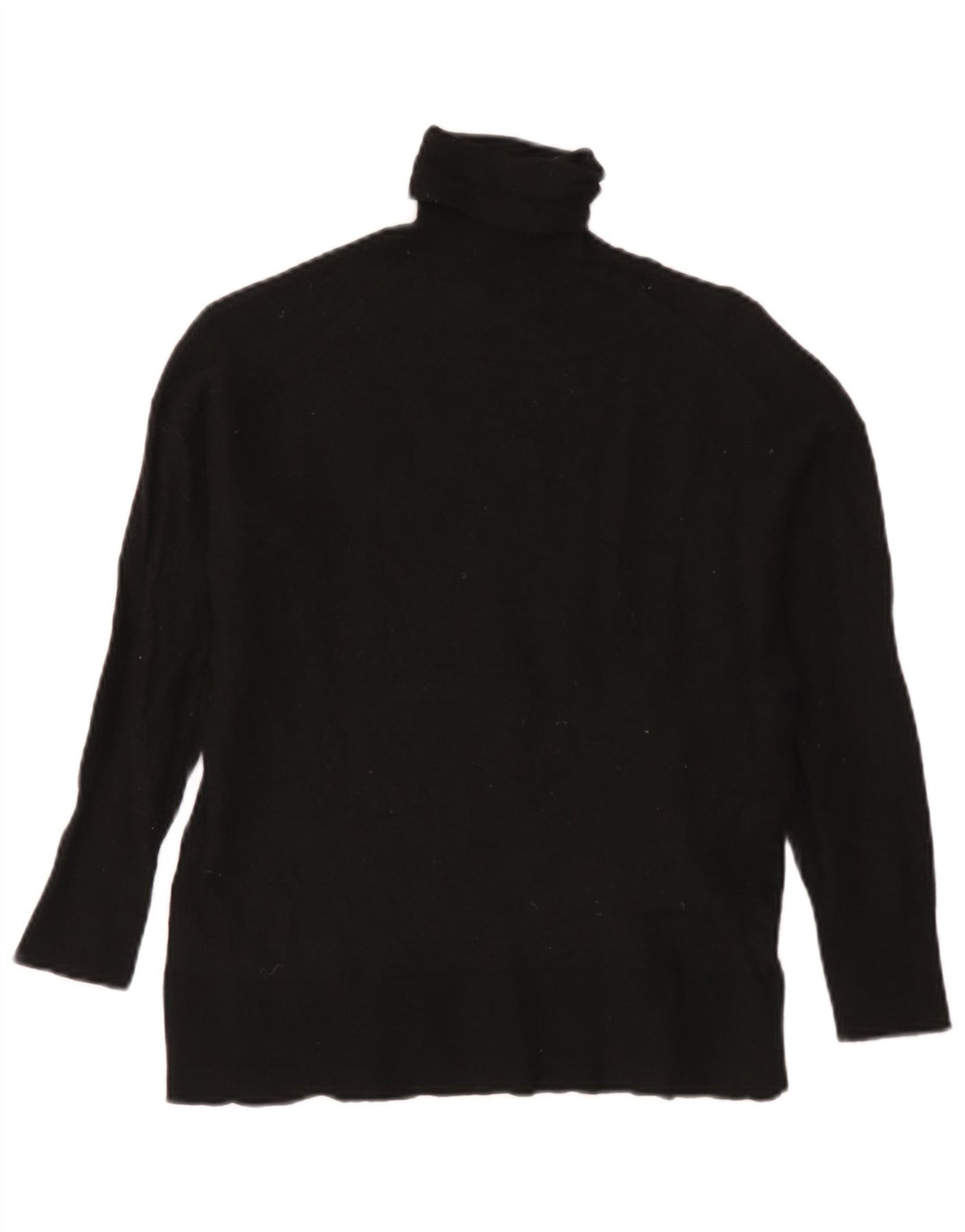 Maglione maglione da donna a collo alto Massimo Dutti UK 14 lana nera media