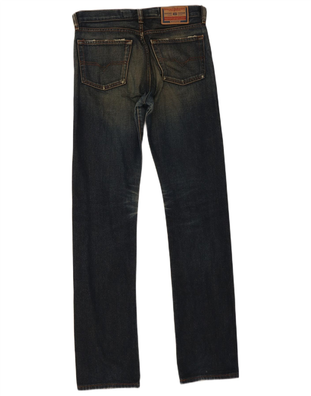 Jeans dritti Larkee da donna Diesel W25 L32 cotone blu