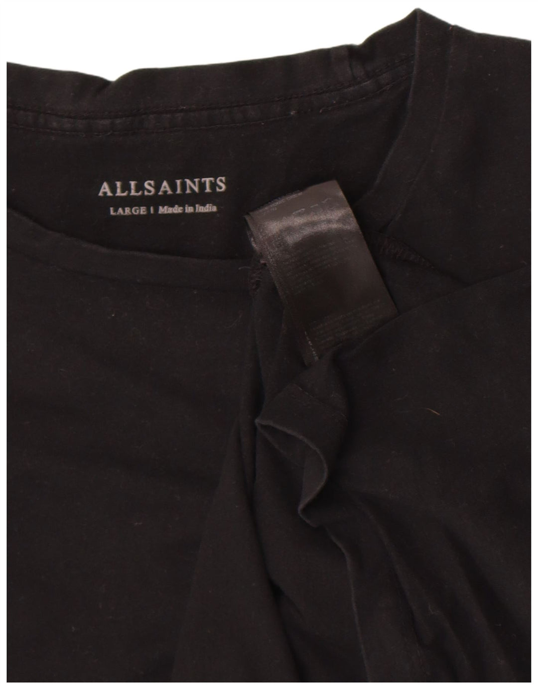 T-shirt da uomo All Saints Top grande in cotone nero