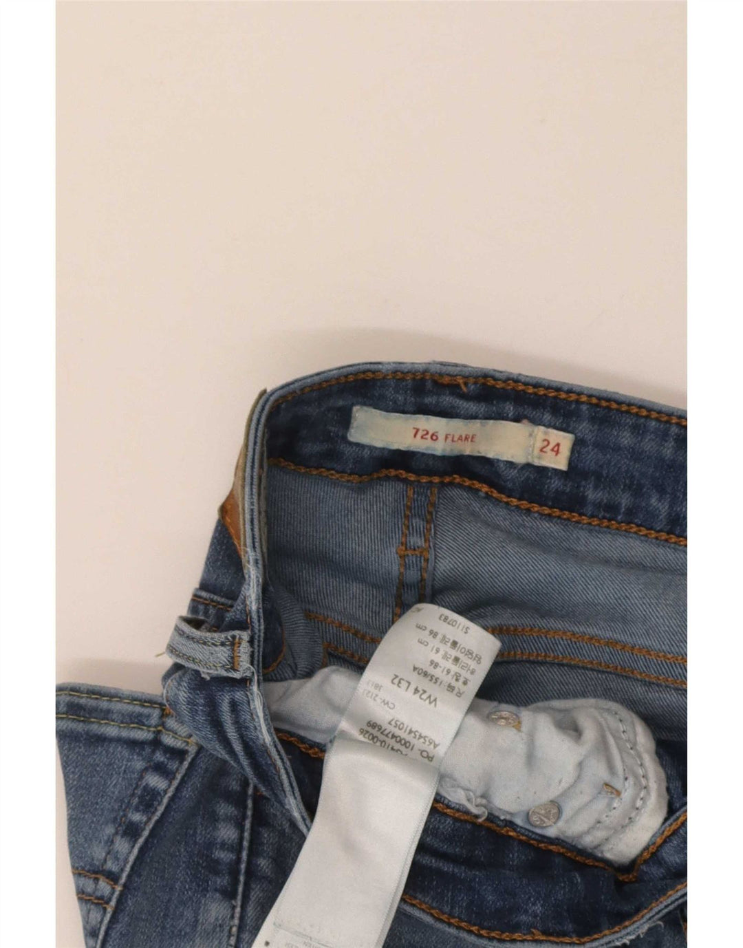 Jeans svasati 726 da donna Levi's W24 L32 cotone blu