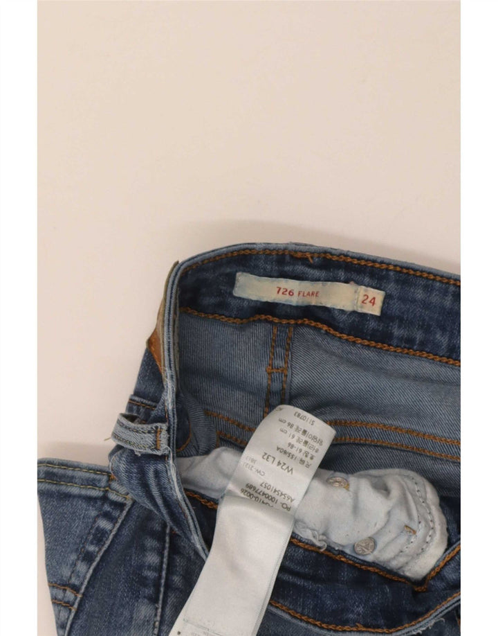 Jeans svasati 726 da donna Levi's W24 L32 cotone blu