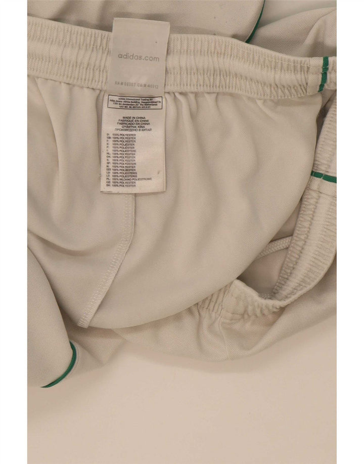 Pantaloncini sportivi Adidas Climalite da uomo di colore bianco medio in poliestere