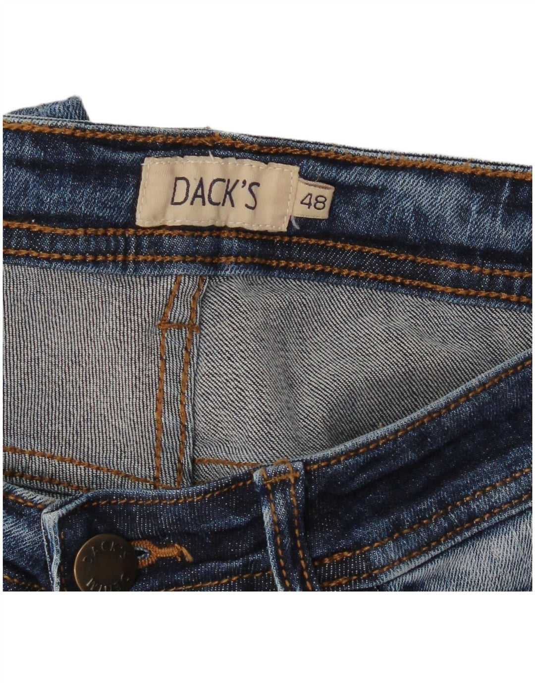 Jeans dritti da uomo DACK'S IT 48 medio W32 L28 blu