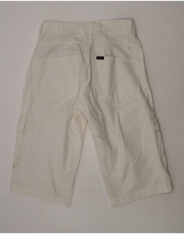 LEE Boys Cargo Shorts 12-13 Years W26 White Cotton Vintage Lee and Second-Hand Lee from Messina Hembry 
