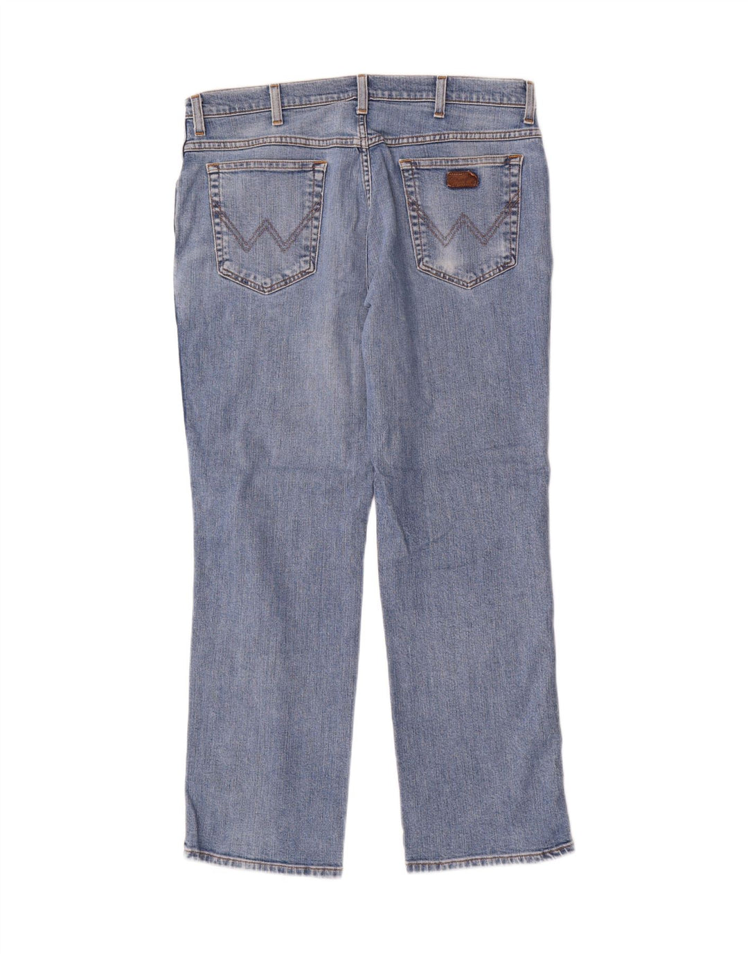 Jeans dritti elasticizzati Texas Wrangler da uomo W36 L30 cotone blu
