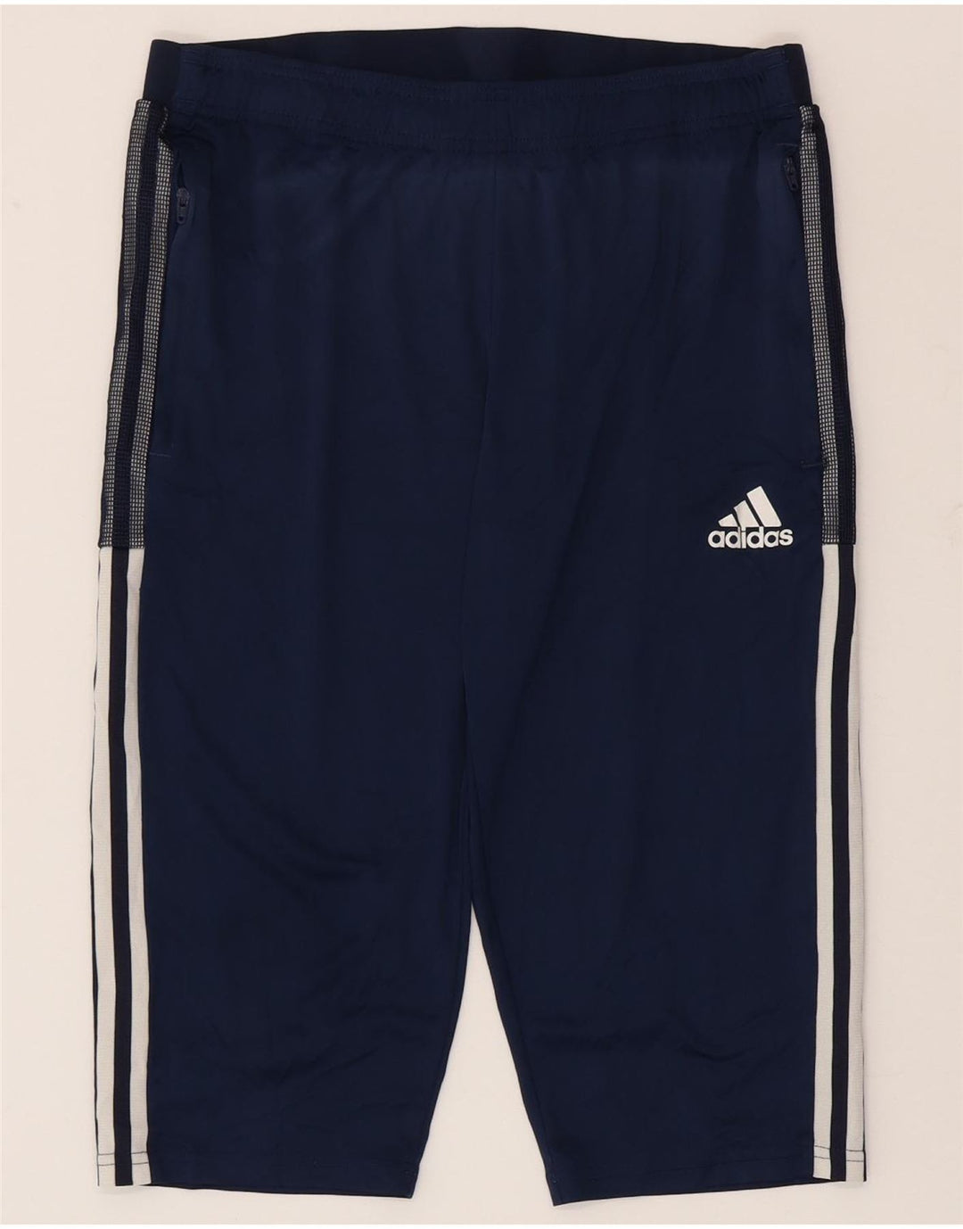 Pantaloncini sportivi Adidas Aeroready Bermuda da uomo di grandi dimensioni in poliestere blu navy