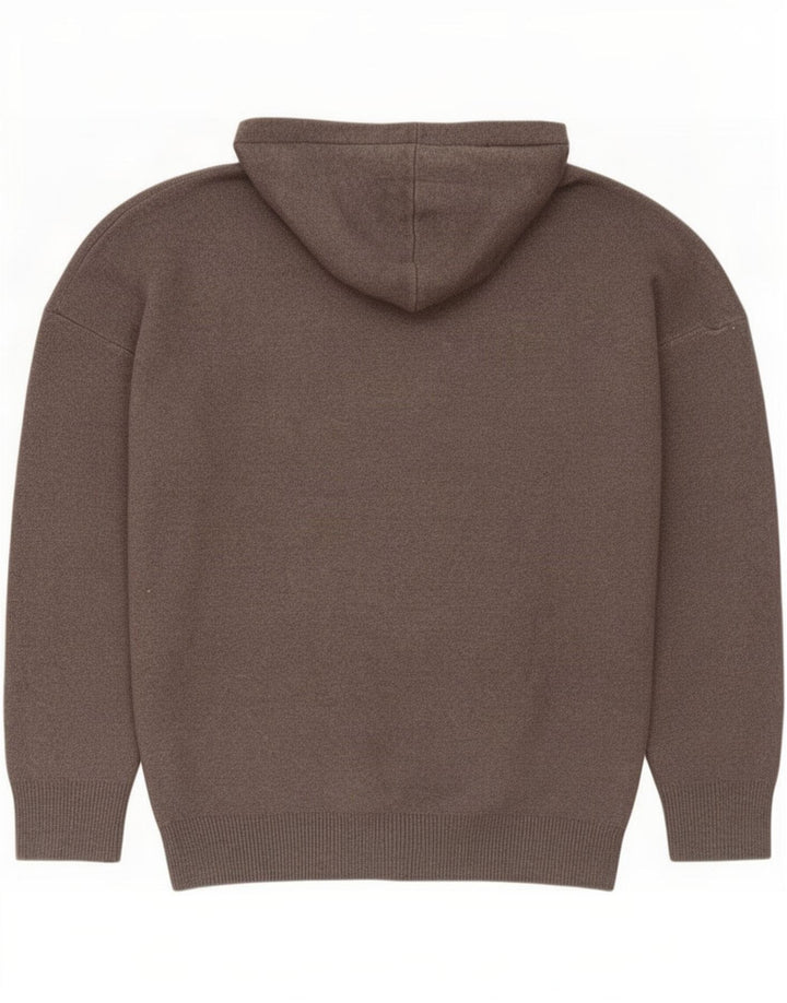 Maglione con cappuccio Zara da uomo in viscosa grigio medio