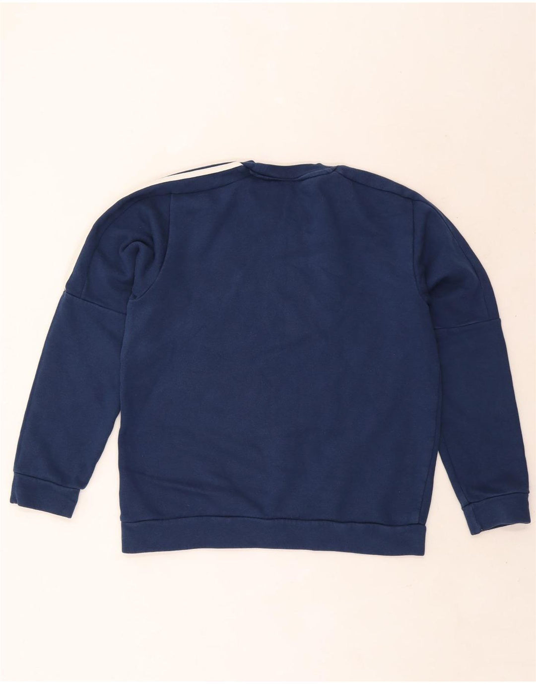 Felpa Adidas da uomo maglione piccolo blu navy in cotone