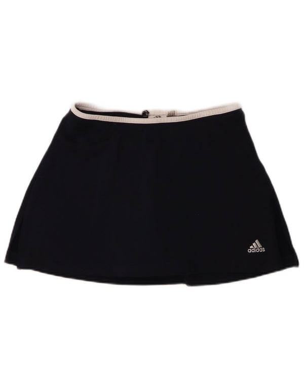 Adidas Donna Climalite Skort UK 10 Piccolo W28 Blu Navy Nylon