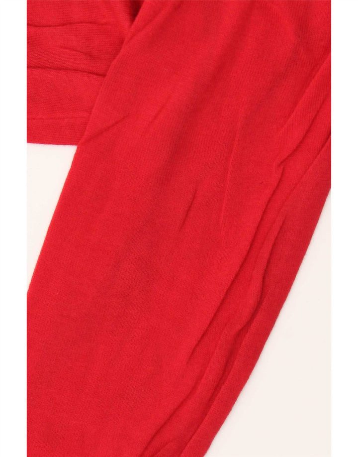 Maglione girocollo da uomo Zara grande in cotone rosso