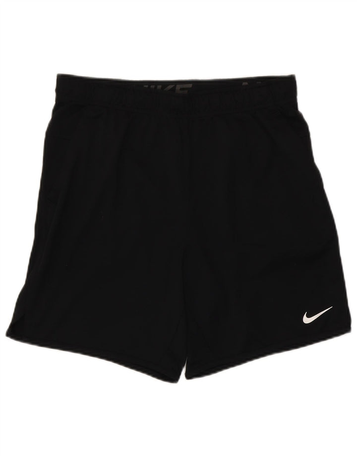 Pantaloncini sportivi Nike Dri Fit da uomo, poliestere medio nero
