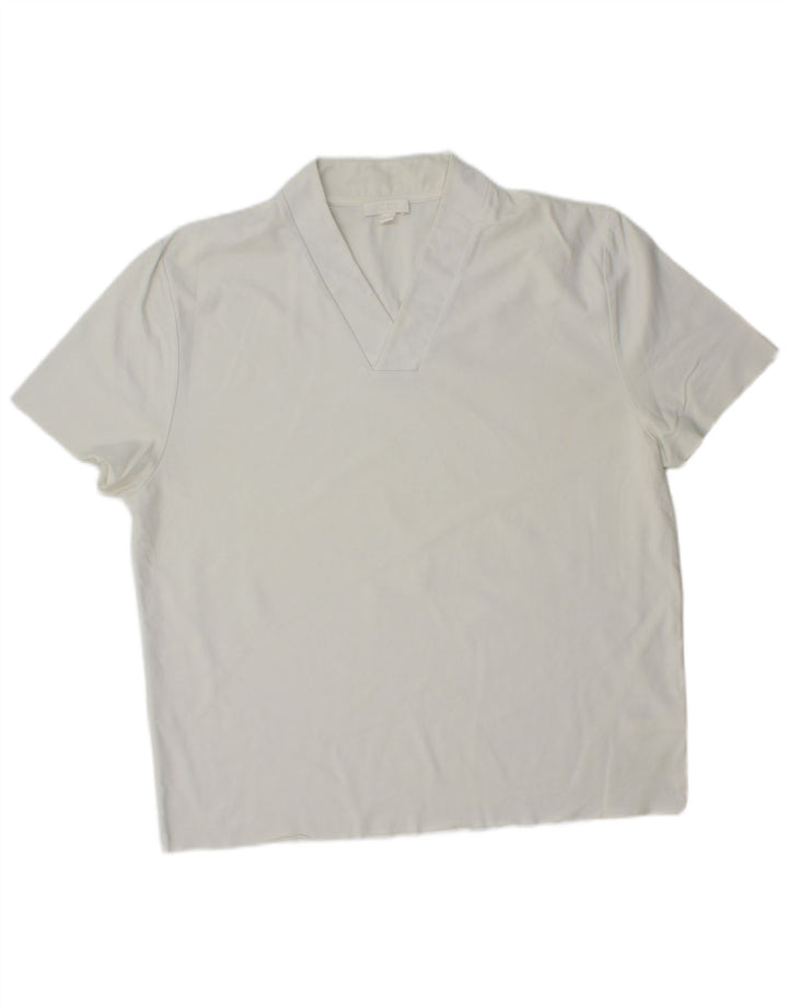 T-shirt da uomo Cos Top in cotone bianco medio