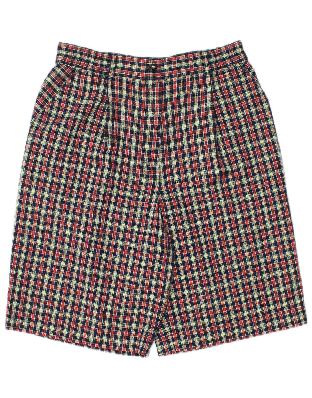 Pantaloncini chino da donna Alice Collins UK 12 medi W30 a quadri multicolore