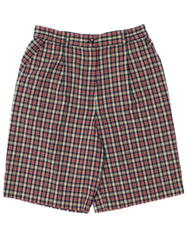 Pantaloncini chino da donna Alice Collins UK 12 medi W30 a quadri multicolore