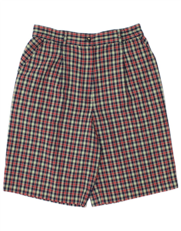 Pantaloncini chino da donna Alice Collins UK 12 medi W30 a quadri multicolore