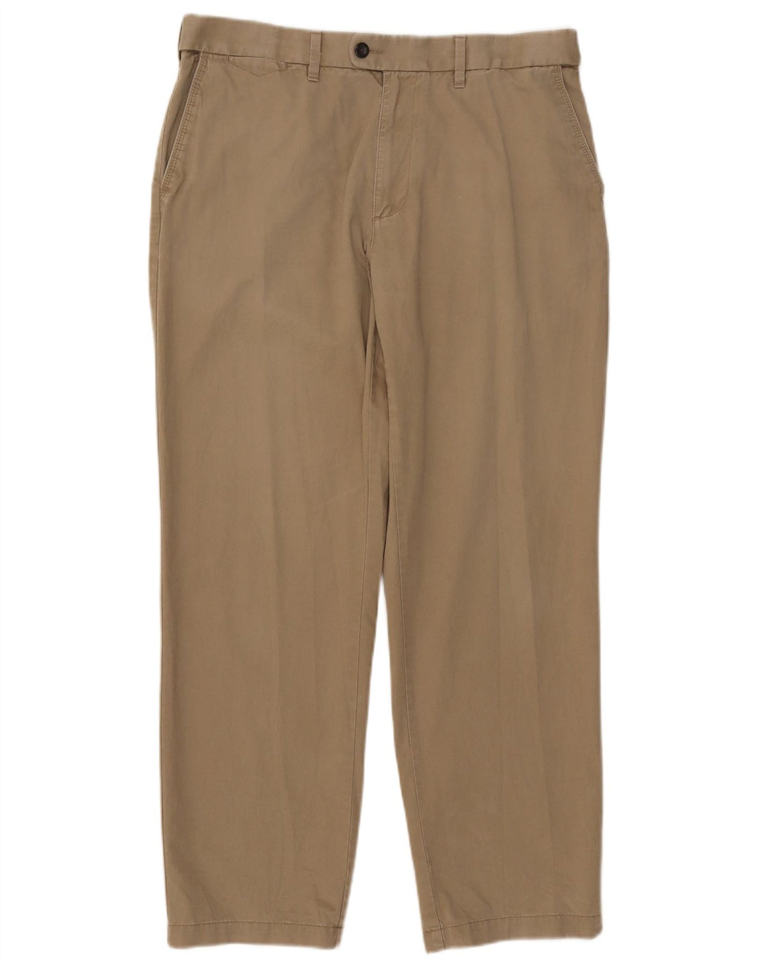 Pantaloni da abito vestibilità regolare da uomo Marks & Spencer W36 L31 cotone beige