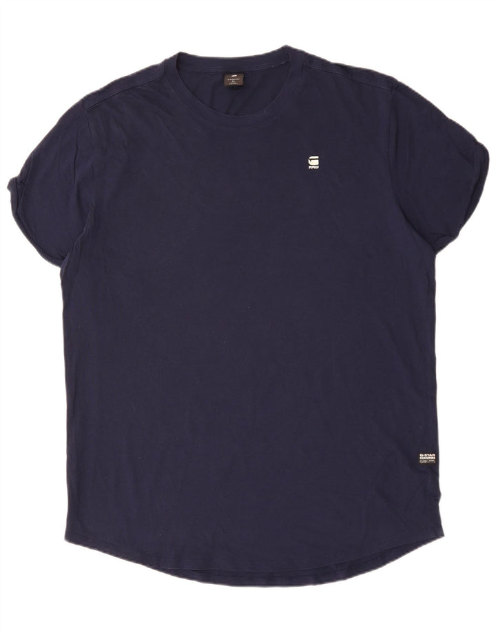 T-shirt da uomo G-STAR Top XL in cotone blu navy