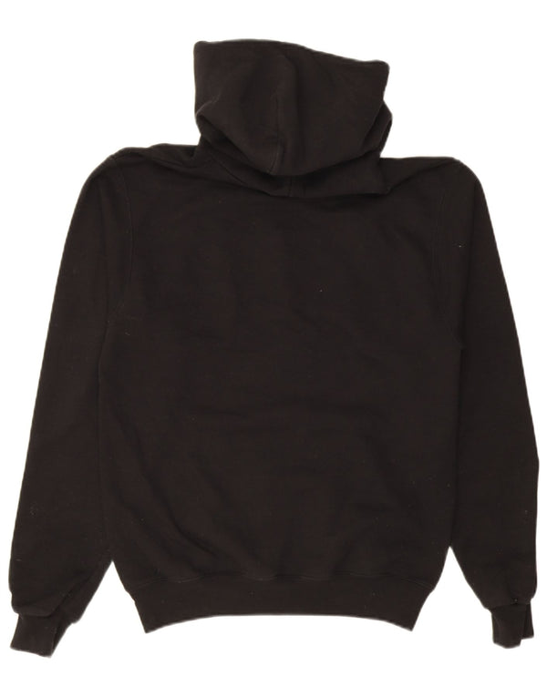 Maglione con cappuccio grafico da uomo Champion piccolo in cotone nero