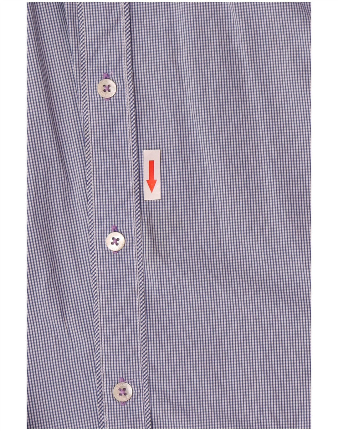 Camicia da uomo Ted Baker taglia 6 2XL blu navy a quadri