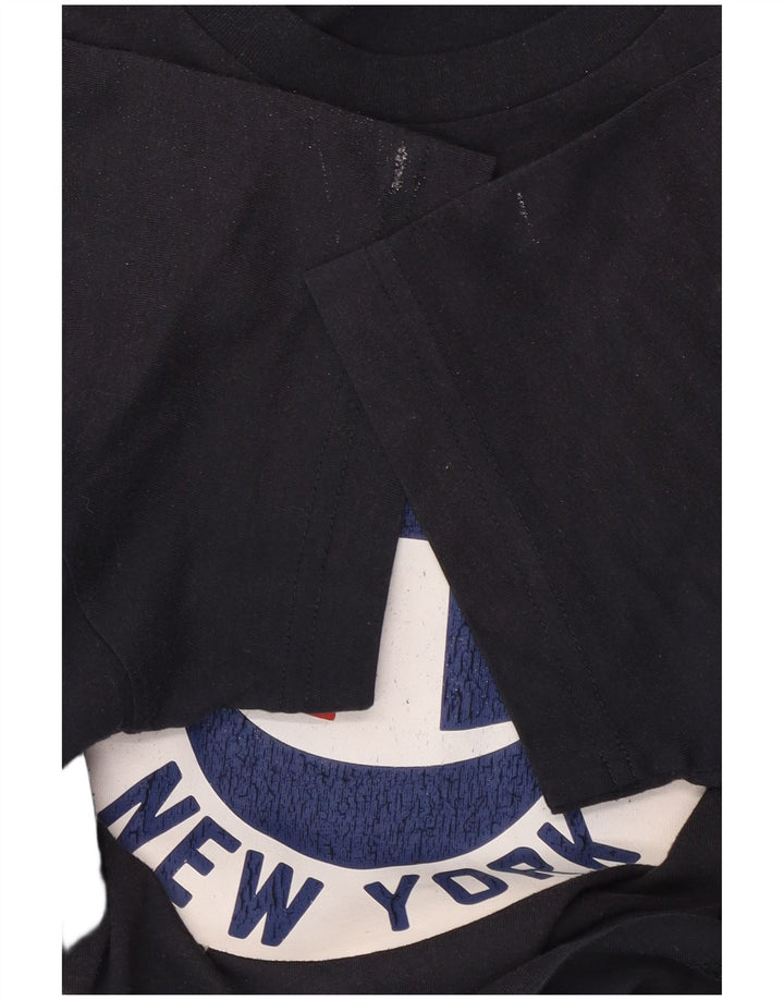 T-shirt grafica da uomo Champion Top medio blu navy