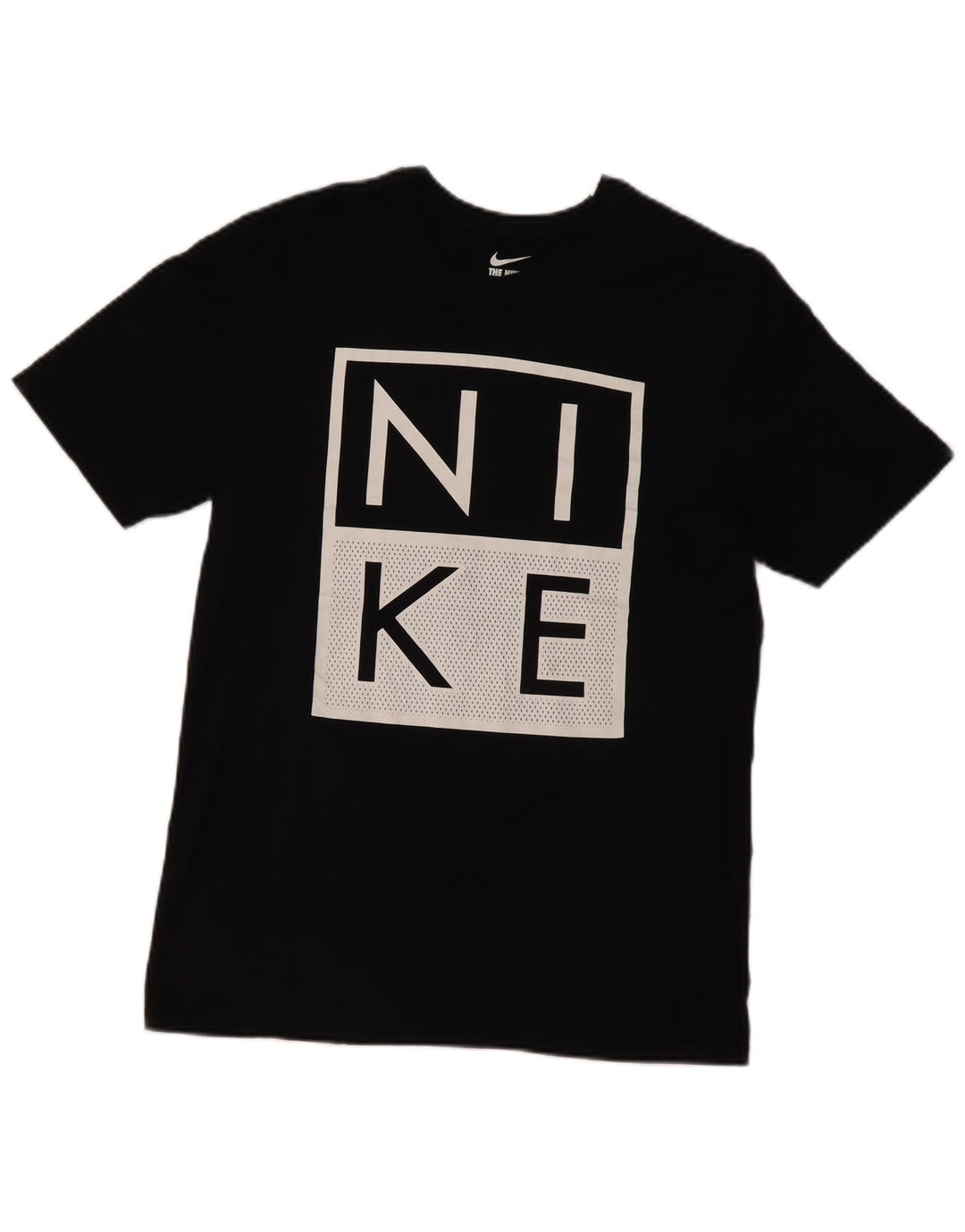 T-shirt grafica da uomo Nike Top in cotone nero medio