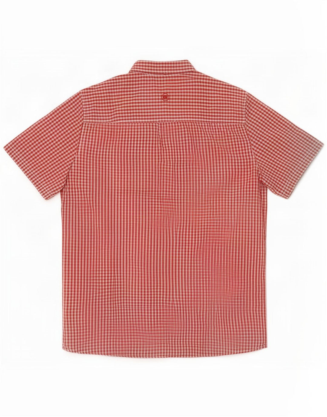 Camicia da uomo a maniche corte dal taglio classico Fat Face, grande in cotone a quadretti rossi