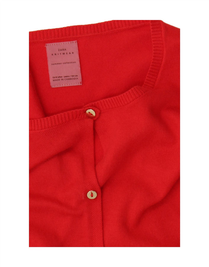 Maglione cardigan per ragazze Zara 13-14 anni Rosso
