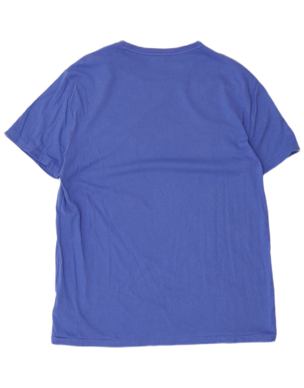 Polo Ralph Lauren T-shirt slim fit personalizzata da uomo Top grande in cotone blu
