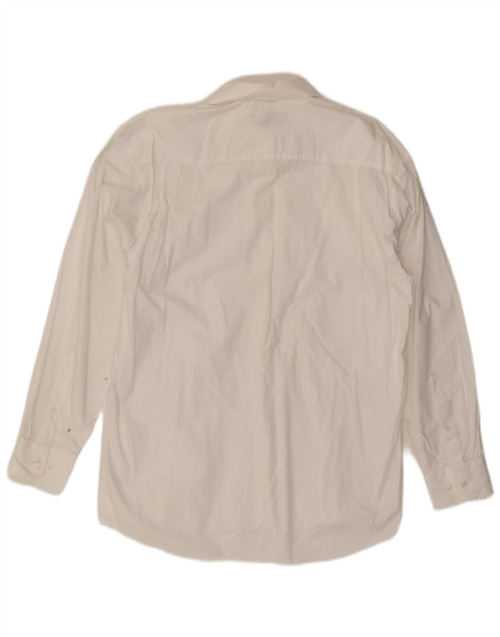 Camicia da uomo Pierre Cardin taglia 41/42 grande cotone bianco