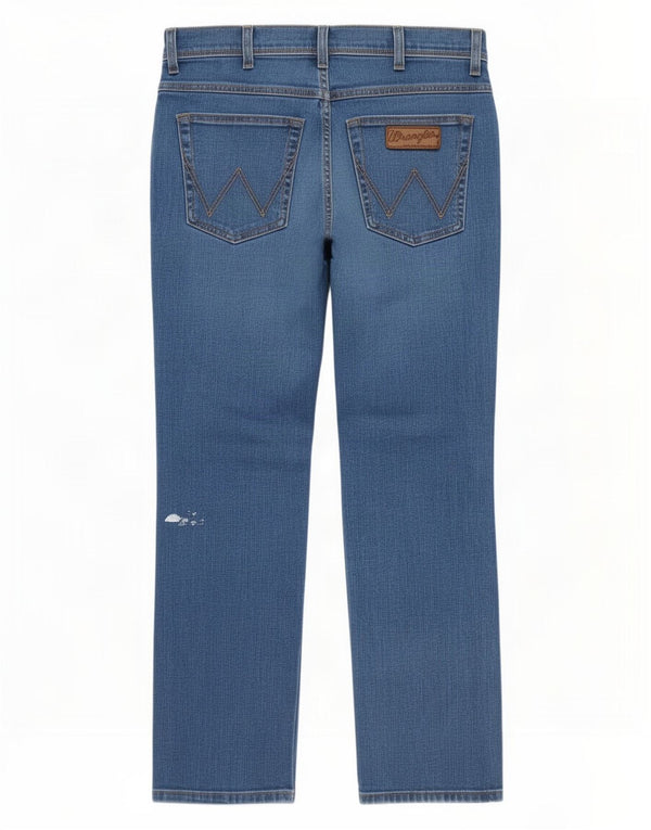 Jeans dritti elasticizzati Wrangler Arizona W32 L30 da uomo in cotone blu