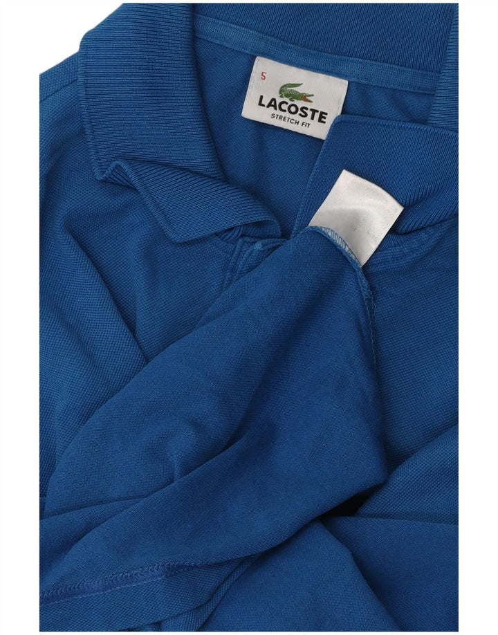 Polo da uomo LACOSTE taglia 5 grande in cotone blu