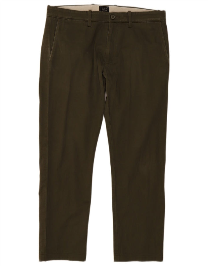 Pantaloni chino dritti da uomo J. Crew W32 L25 kaki