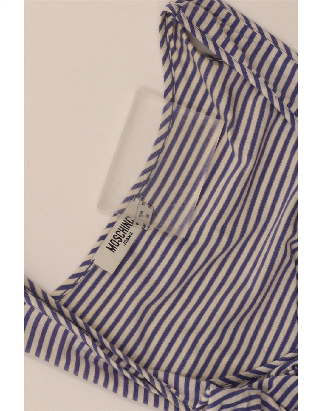 Moschino Vestito Estivo da Donna UK 8 Piccolo Blu Floreale