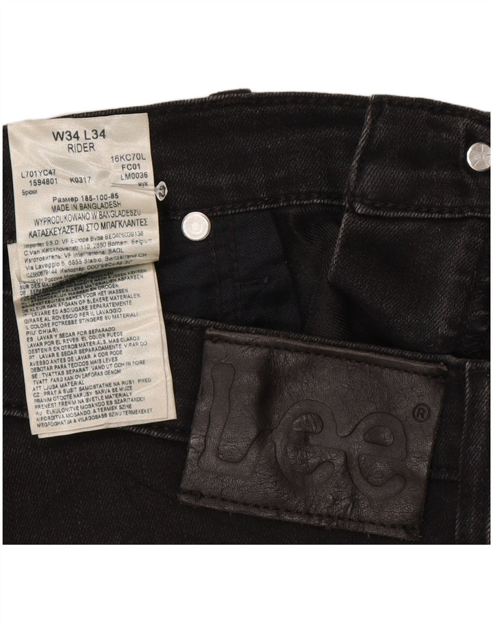 Jeans slim da uomo Lee W34 L34 cotone grigio
