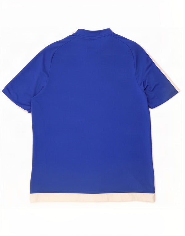 T-shirt Adidas Climalite da uomo, grande, color block blu