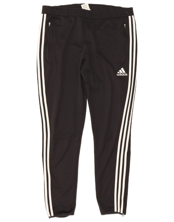 Pantaloni da tuta Adidas Climacool da uomo grandi in poliestere color block nero