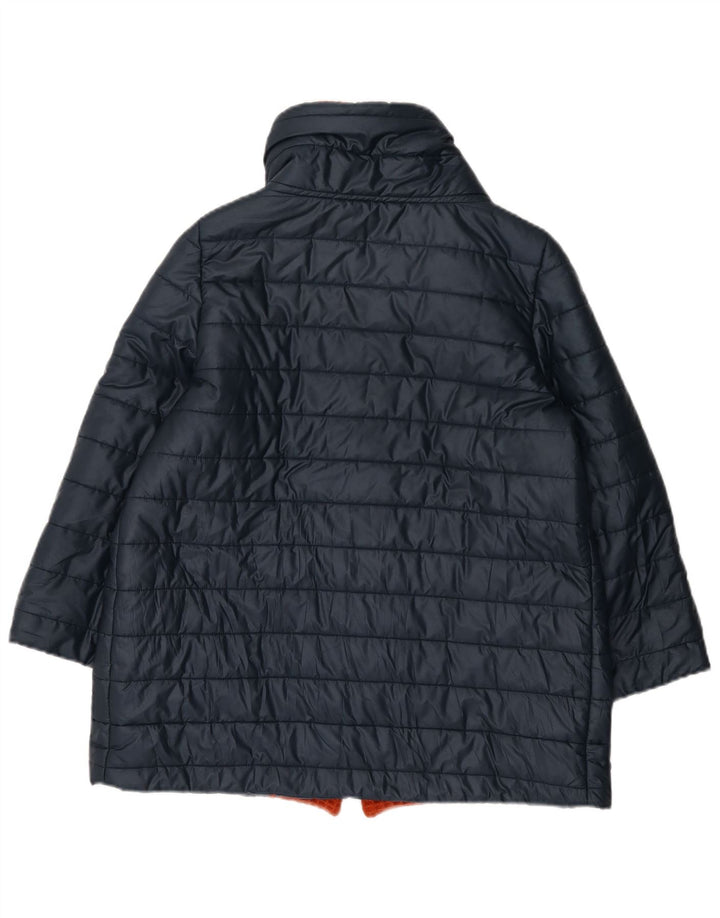Giacca Imbottita Donna Manica 3/4 Enrico Coveri IT 48 XL Poliestere Blu Navy