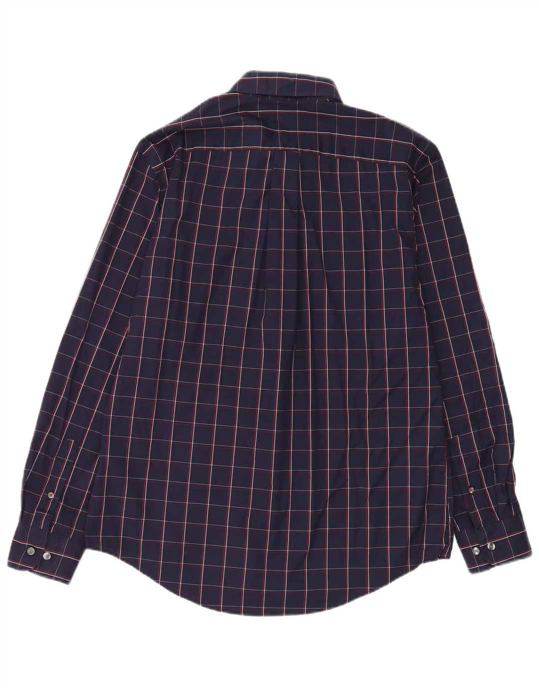 Camicia da uomo Tommy Hilfiger grande cotone a quadri blu navy