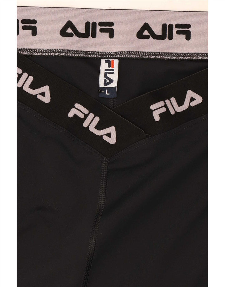 Leggings grafici da donna Fila UK 16 grandi neri