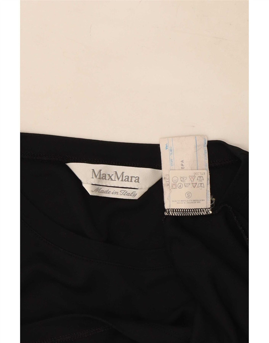 Max Mara Womens Blouse Top UK 10 Small Black